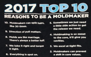Mold Making Technology, MMT TShirt, Top Reasons to be a Moldmaker