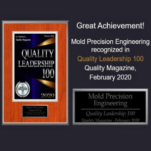 Quality Leadership Award, MPE, 2020